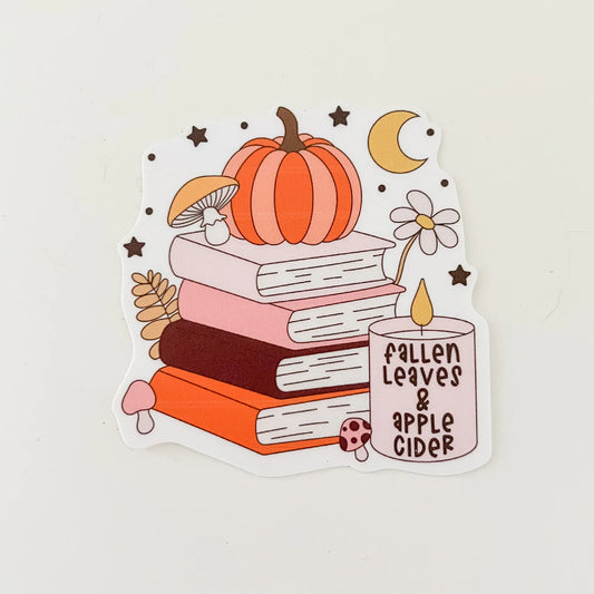 Autumn Books Sticker